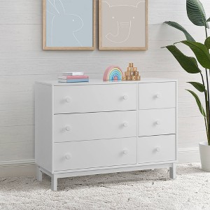 babyGap by Delta Children Legacy 6 Drawer Dresser with Interlocking Drawers - Bianca White - 1 of 4