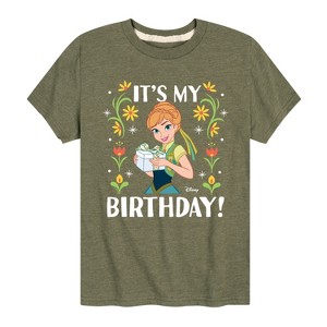 Boys' - Disney - Anna It's My Birthday Short Sleeve Graphic T-Shirt - 1 of 4