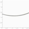 Black Bow Jewelry 2mm 14k White Gold Round Omega Chain Necklace - 2 of 4