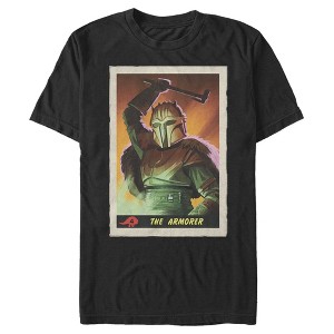 Men's Star Wars The Mandalorian The Armorer Trading Card T-Shirt - 1 of 4