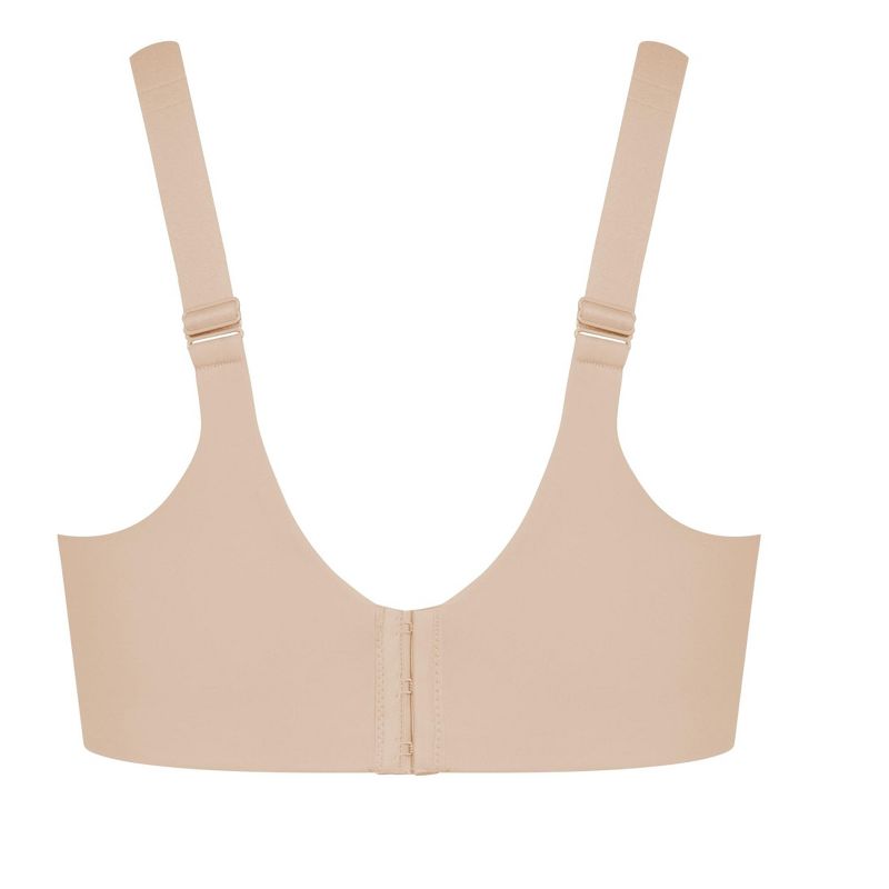 Women's Plus Size Wireless Smooth Back Bra - natural | AVENUE, 5 of 5