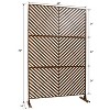 Vynxaria 76"H Metal Privacy Screen Indoor/Outdoor Divider with Weather Resistance, Elegant Design and Easy Setup - 2 of 4