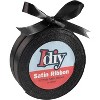 iDIY Satin Ribbon (1/2", 50 Yards) No wire, Arts & Crafts, Gift Wrapping, Baskets, Sewing Projects, Party Decor, Hair Bows & Baby Showers - Black - 2 of 4