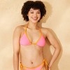Women's Contrast Binding Triangle Bikini Top - Wild Fable™ - 3 of 4