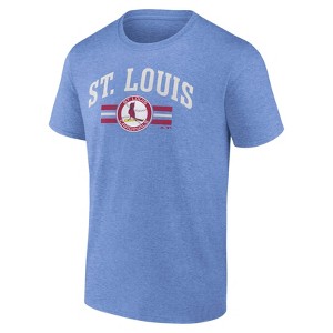 MLB St. Louis Cardinals Men's Bi-Blend Short Sleeve T-Shirt - 1 of 3