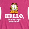 Girls' - Garfield - Hello Go Home Now Fit & Flair Cap Sleeve Dress - image 2 of 2