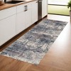 Gray and Ivory Abstract Power Loom Area Rug - 2 of 4