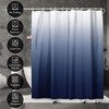 Americanflat 71x74 Blue Ombre Shower Curtain - 100% Polyester Curtain - Water-Resistant with Metal Grommets and 12 Rings - Gradient Shower Curtains - 4 of 4