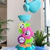 3 Pieces Bath Toys for Toddlers, Flower Waterfalls Waterwheel Bath Tub Toys with Suction Cup for Toddlers 1-3 - 2 of 3