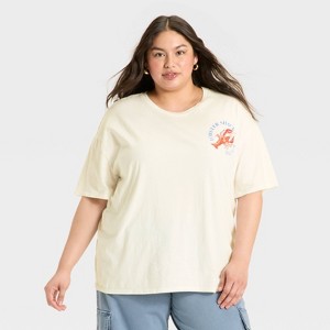 Women's Short Sleeve Round Neck Oversized Graphic T-Shirt - Wild Fable™ - 1 of 3