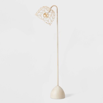 Wilde Polished Brass Task Modern Floor Lamp + Reviews