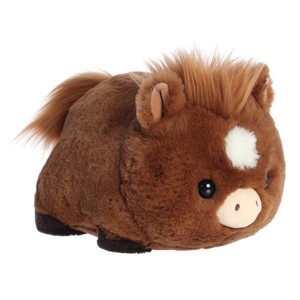 Aurora Medium Hudson Horse Spudsters Adorable Stuffed Animal Brown 10.5" - 1 of 4