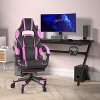 Flash Furniture X40 Gaming Chair Racing Computer Chair with Fully Reclining Back/Arms and Transparent Roller Wheels, Slide-Out Footrest - 2 of 4