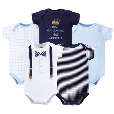 Little Treasure Baby Boy Cotton Bodysuits 3pk, Ladies Man, 0-3