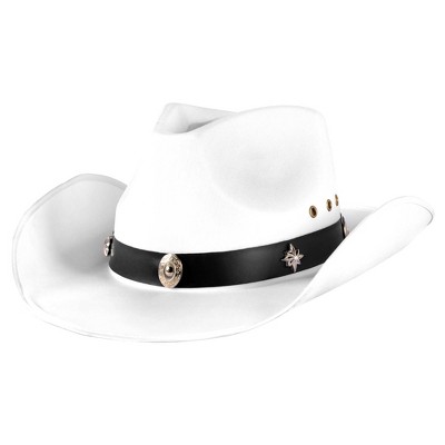 Adult Cowboy Hat White Halloween Costume Headwear