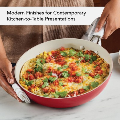 Empire Red 12.25-Inch Aluminum Ceramic Nonstick Frying Pan