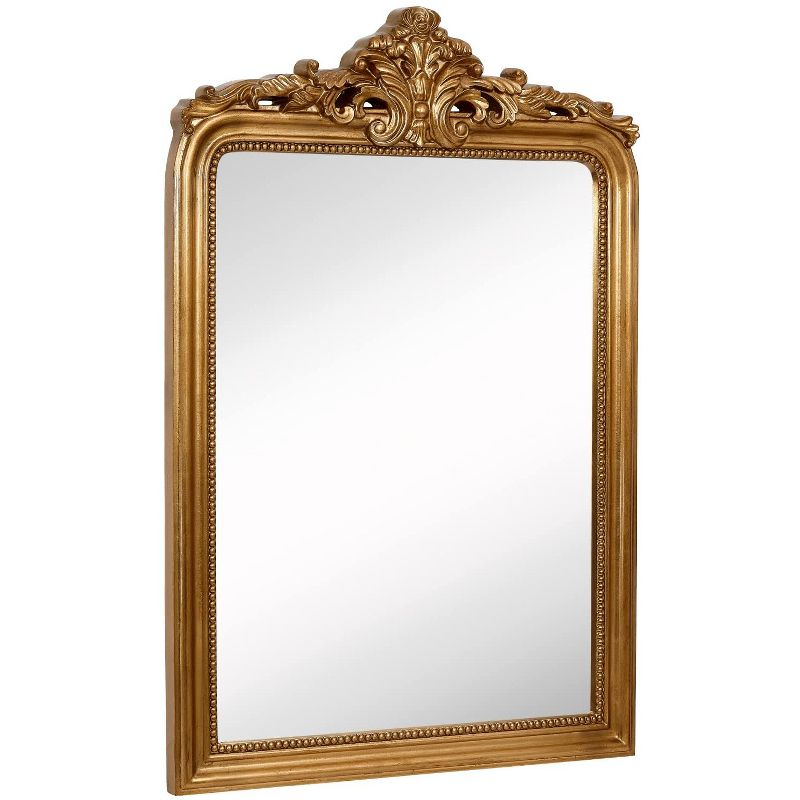 Hamilton Hills Gold Antique Arched Mirror, 1 of 4