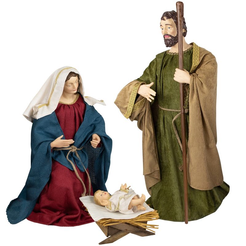 Northlight 3-Piece Holy Family Nativity Christmas Figurine Set - 36", 1 of 8
