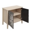 NicBex Modern Carved Decorative Sideboard Cabinet with Adjustable Shelves,Accent Sideboard Buffet Cabinet for Kitchen,Dining Room - 4 of 4