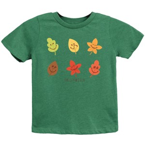 SmileyWorld Fall Leaves - Youth Short Sleeve Graphic T-Shirt and Toddler Short Sleeve Graphic T-Shirt - 1 of 3