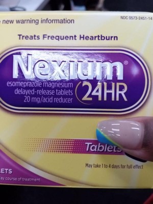 Nexium 24hr Delayed Release Heartburn Relief Capsules With Esomeprazole ...