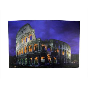 Northlight LED Lighted Roman Colosseum Italy Canvas Wall Art 15.75" x 23.5"