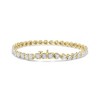 Silver 1.0 Cttw Miracle Set Diamond Heart-Link Tennis Bracelet - 3 of 4