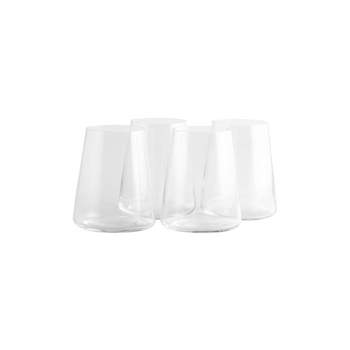 12.8oz 4pk Crystal Power Stemless White Wine Glasses - Stolzle Lausitz