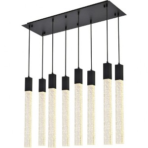 Elegant Lighting Weston 8 - Light Pendant in  Black - 1 of 4