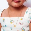Girls' Tiny Heart Sterling Silver Gold Plated Necklace - In Season Jewelry - 3 of 4