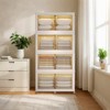 GustoWave 4 Tier Stackable Storage Bins With Lid Closet Organizers Collapsible Plastic Storage Bins Home Containers Boxes for Bedroom Living Room - 2 of 4