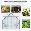KTMBDW 8x 6/8/10 FT Double Door Greenhouse for Outdoors, Polycarbonate Greenhouse with Roof Vent,Aluminum Large Walk-in Greenhouse for Outside Garden - 4 of 4
