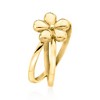 Ross-Simons 18kt Gold Over Sterling Crisscross Flower Ring - 3 of 4