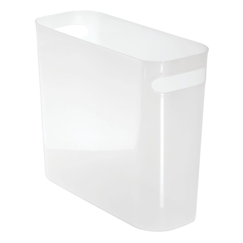 mDesign Plastic Small 1.5 Gal./5.7 Liter Trash Can with Built-In Handles, 1 of 5