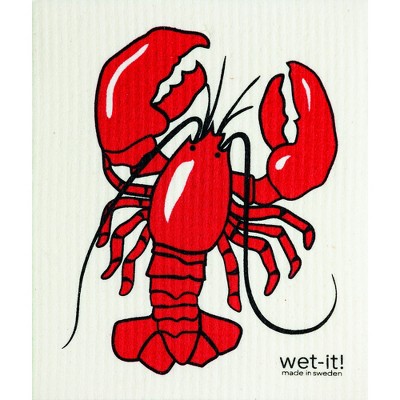 Wet It Dishcloth, Lobster; Lob