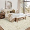 Vintage Soft Floral Print Area Rugs Machine Washable Throw Carpet for Home Office - 4 of 4
