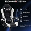 Bosmiller Ergonomic Gaming Chair Racing Style Office Chair, Computer Desk Chair, Swivel Reclining PU Leather PC Gamer Chair - 3 of 4