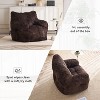 CAVINAS 37" Bean Bag Chair, Teddy Fabric Sofa Chair with Ergonomic Back and Memory Sponge, Cloud Couch for Living Room, Bedroom - 3 of 4