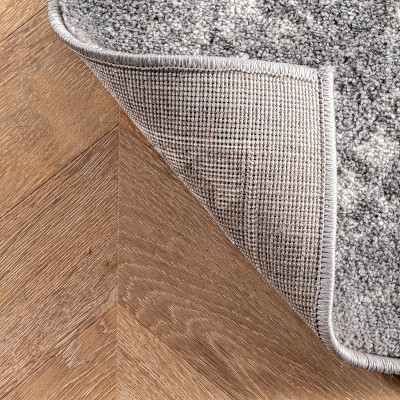 Odell Silver Rectangular Synthetic Vintage Area Rug