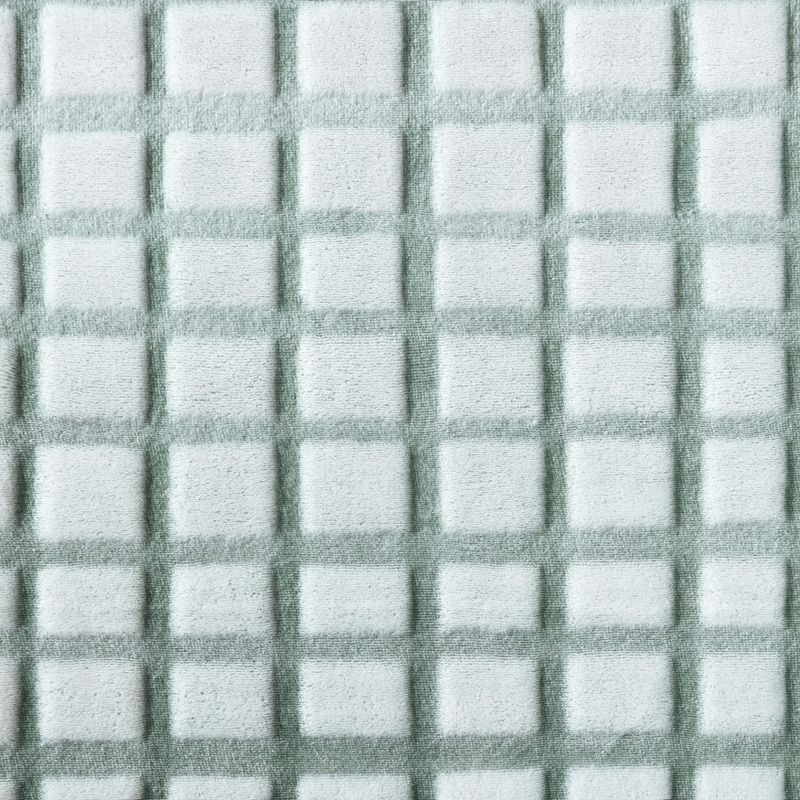 Kenneth Cole Wavy Grid Green Twin Blanket, 5 of 8