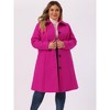 Agnes Orinda Women's Plus Size Winter Single Breasted Outfits Utility Belted Fashion Overcoats - 2 of 4