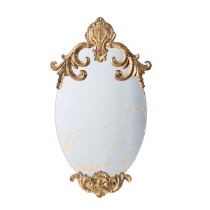 Vynxaria 15 in. Wx26 in. H Decorative Oval Wall Mirror, Accent Mirror for Living Room, Entryway, Bedroom, Office - 1 of 4