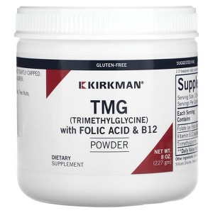 Kirkman Labs TMG (Trimethylglycine) with Folic Acid & B12 Powder, 8 oz (227 g) - 1 of 4