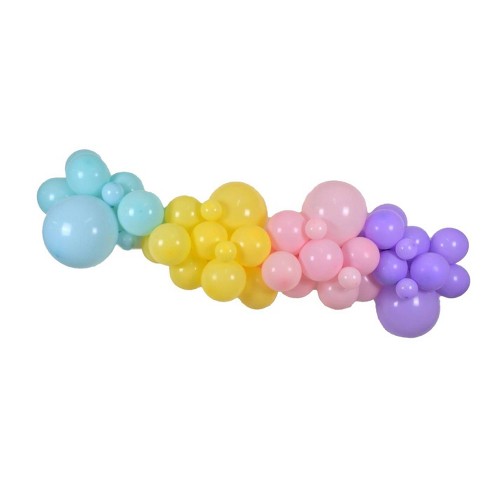 Meri Meri Pastel Balloon & Streamer Garland (pack Of 50) : Target