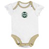 NCAA Colorado State Rams Infant Girls' 3pk Bodysuit Set - 3 of 4