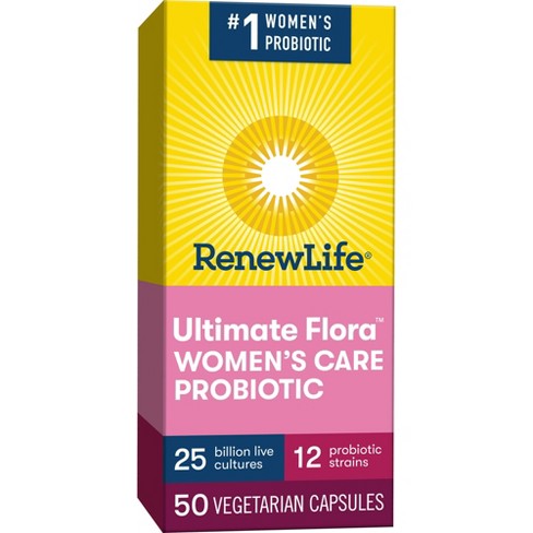 Renew Life Ultimate Flora Probiotic Women's Care Vegetarian Capsules ...