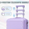 KTMBDW 2-Piece Luggage Set, Including Hardside Suitcases with Multidirectional Spinner Wheels (20" CarryOn and 14" Cosmetic Case) - 3 of 4