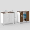 Bathroom Sink Cabinet, Freestanding Under Sink Cabinet Adjustable Shelf - 3 of 4