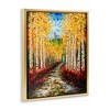 Stupell Industries Modern Birch Grove Painting Black Framed Floater Canvas Wall Art - 3 of 4