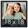 PosterPalooza | Square Slim Profile Black Picture Frame - UV Acrylic, Foam Board Backing, Hanging Hardware - 2 of 4